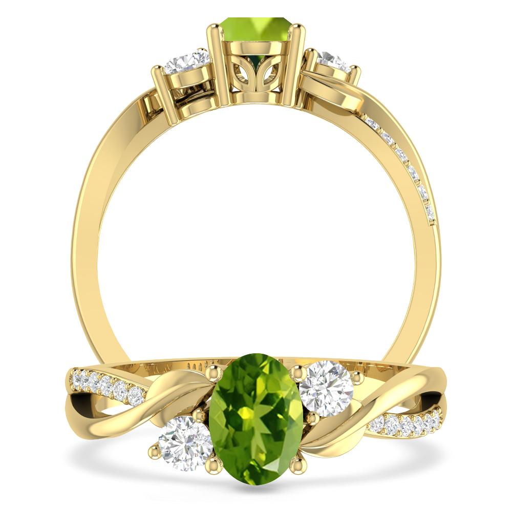 Yellow Gold - Peridot