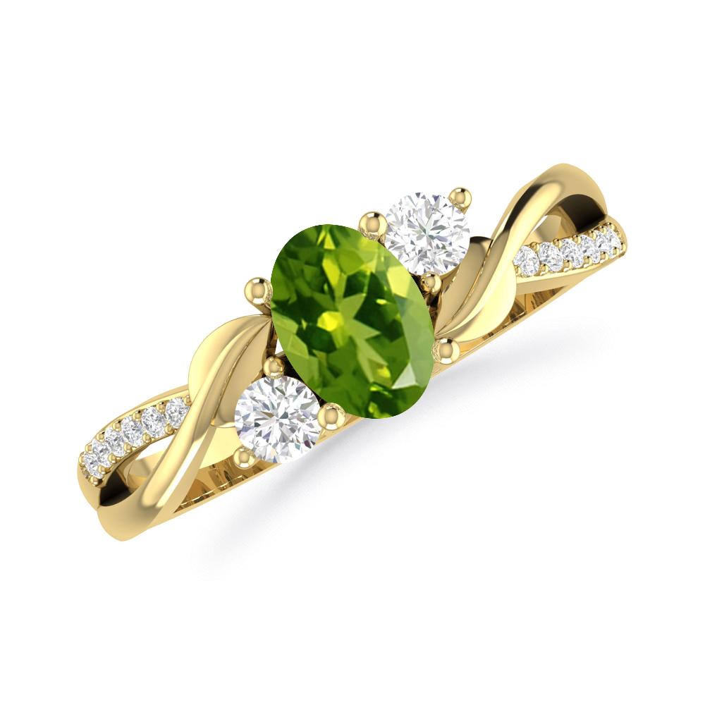 Yellow Gold - Peridot