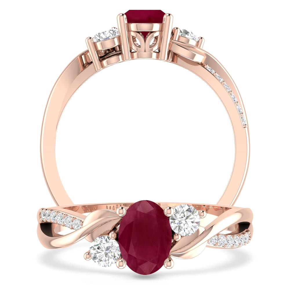 Rose Gold - Ruby