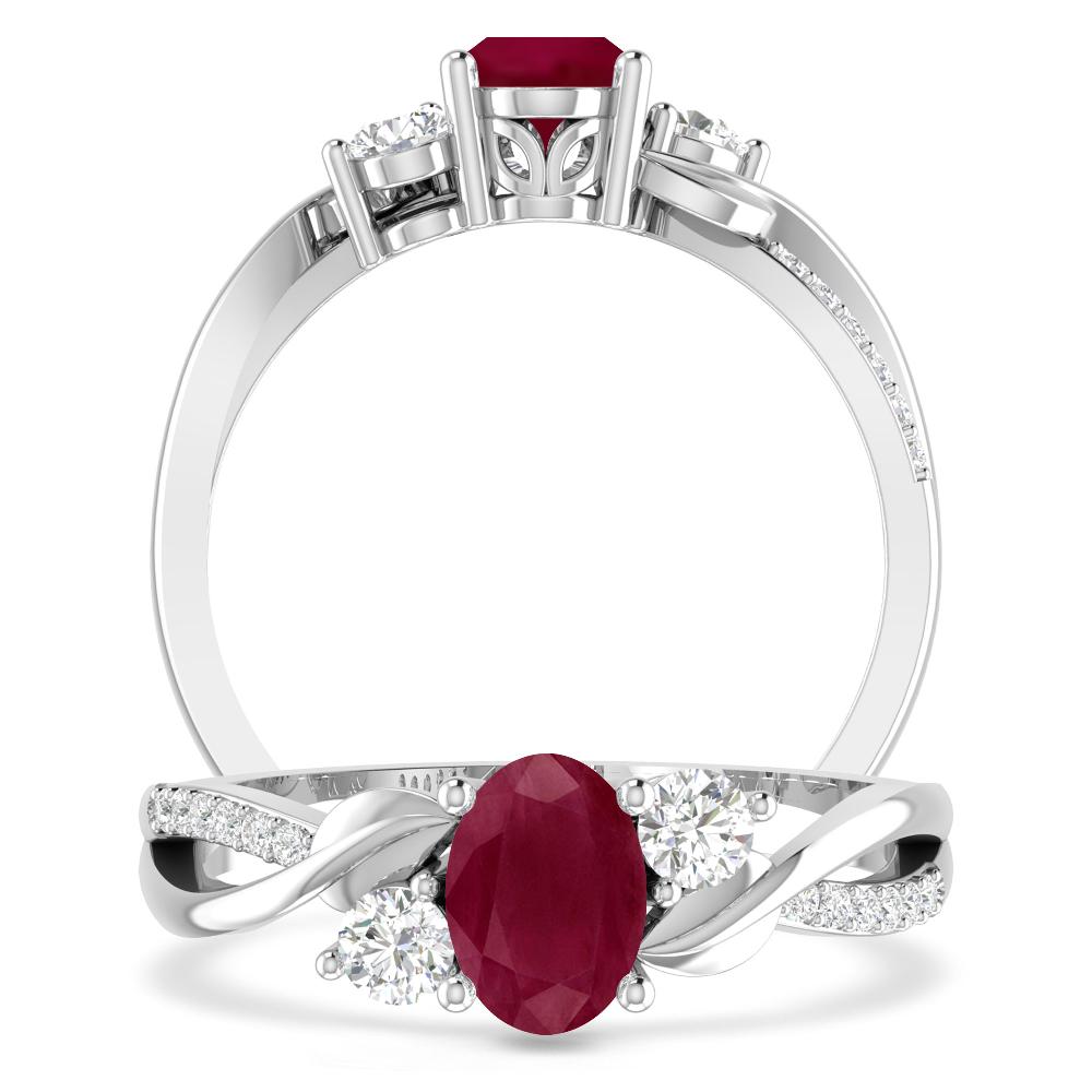 White Gold - Ruby