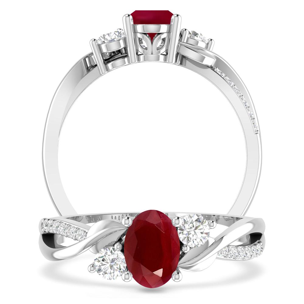 White Gold - Ruby