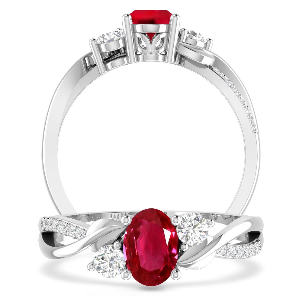 White Gold - Ruby