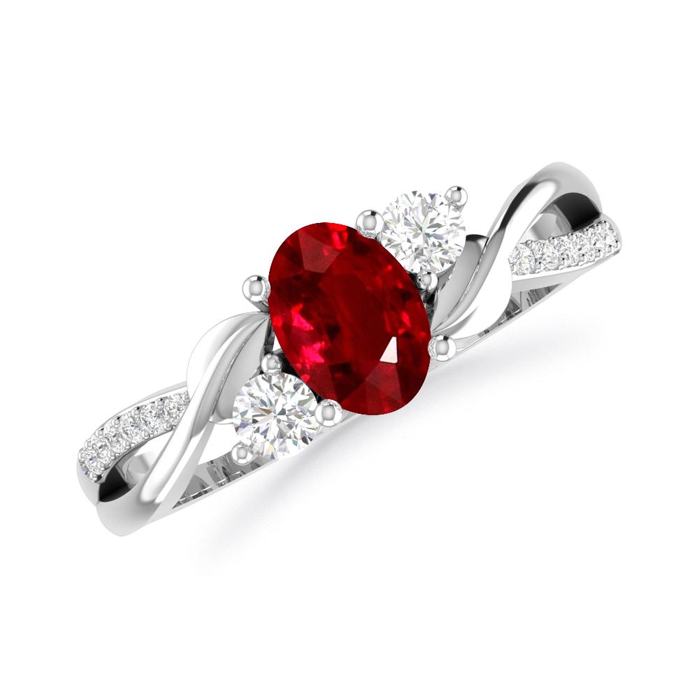 White Gold - Ruby