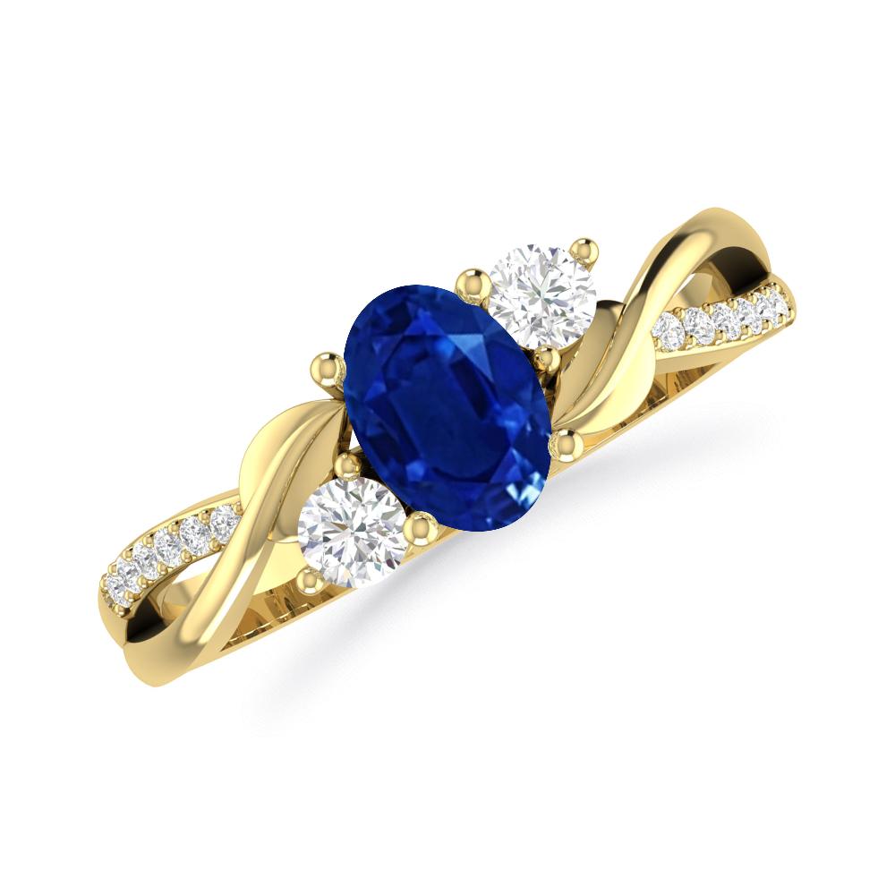 Yellow Gold - Sapphire