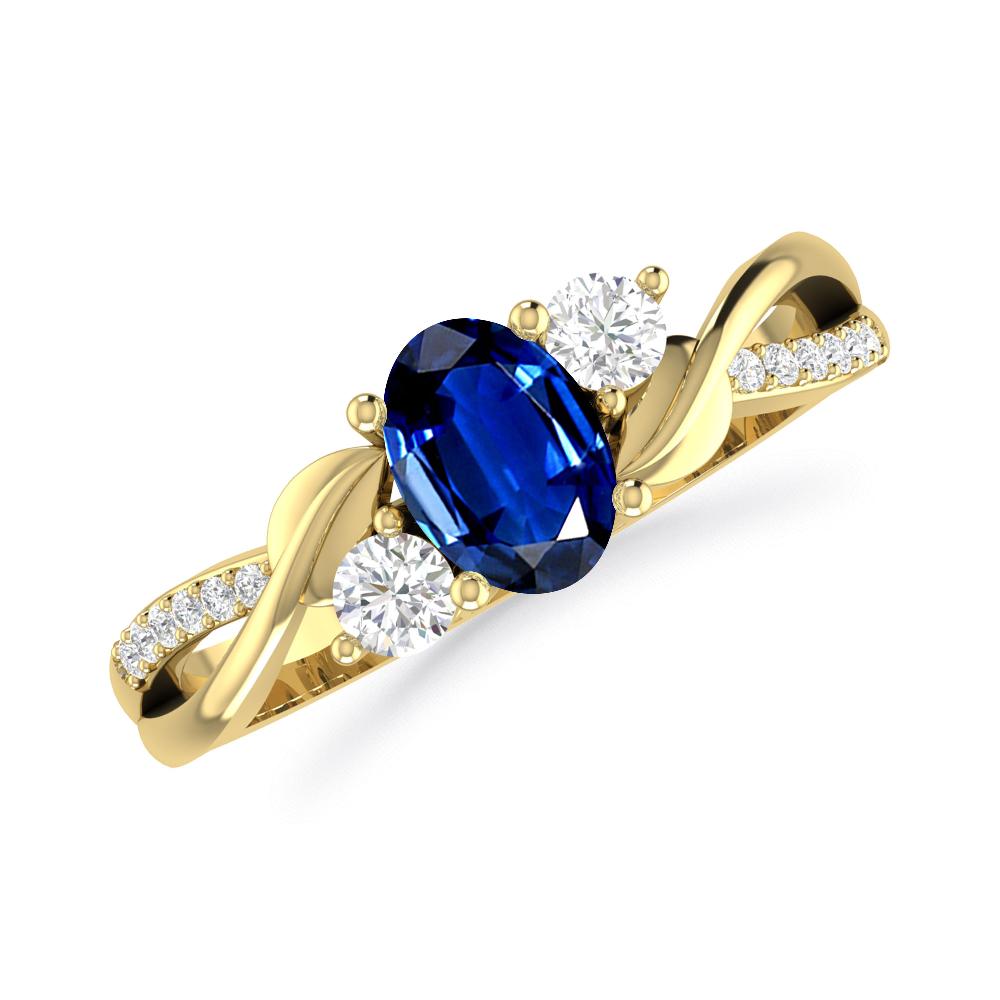 Yellow Gold - Sapphire