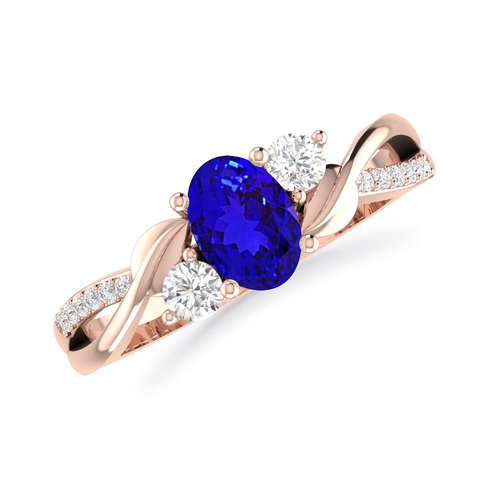 Rose Gold - Tanzanite