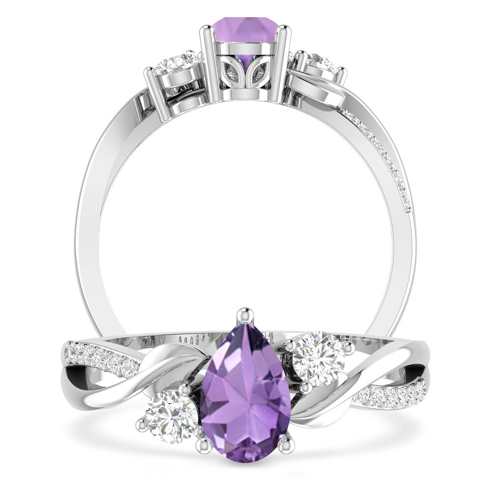 White Gold - Amethyst