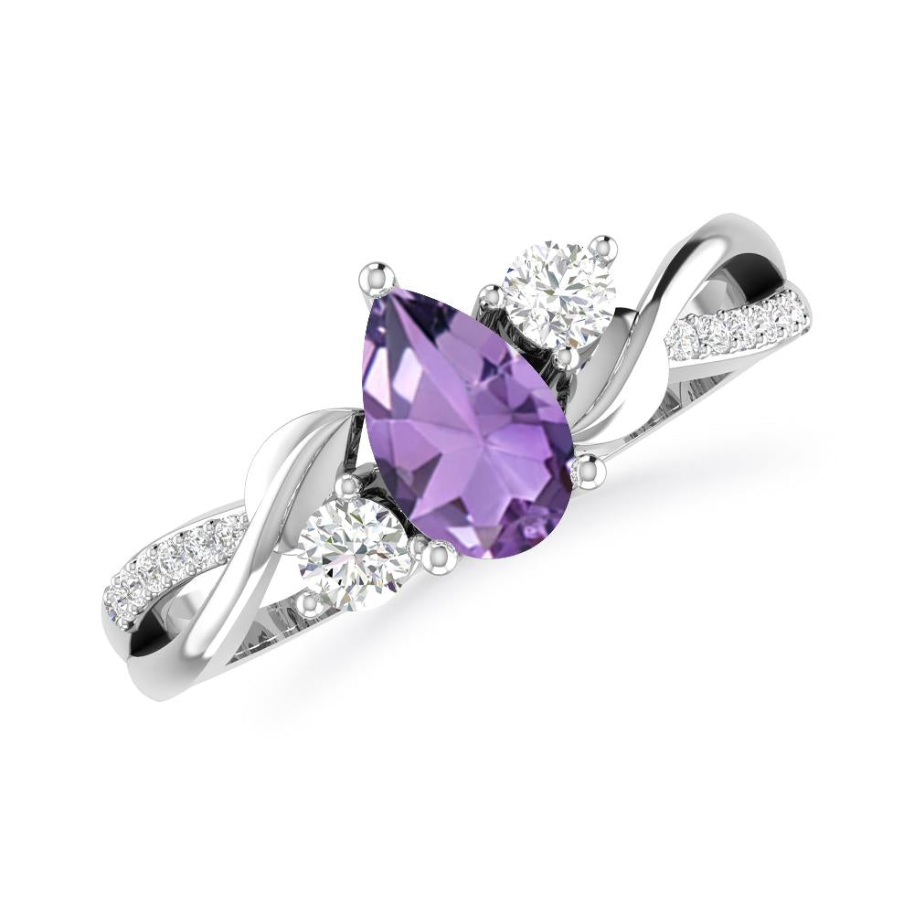 White Gold - Amethyst