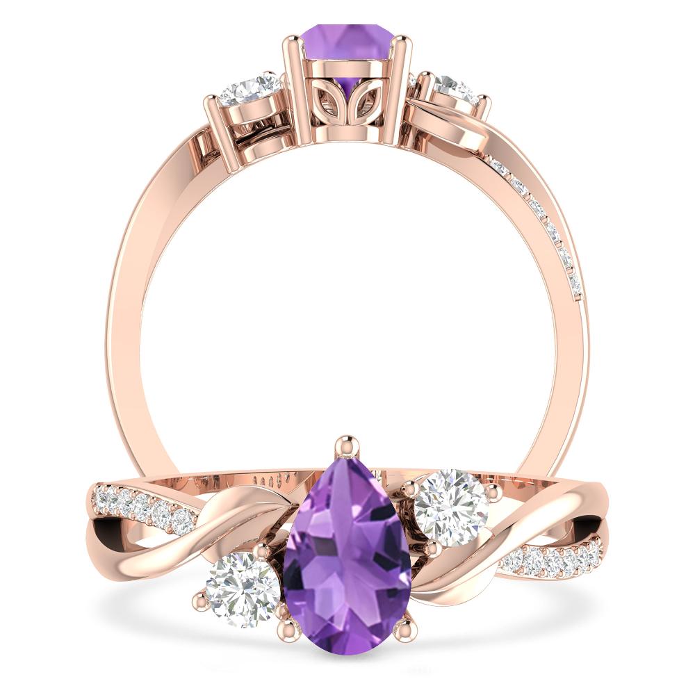 Rose Gold - Amethyst