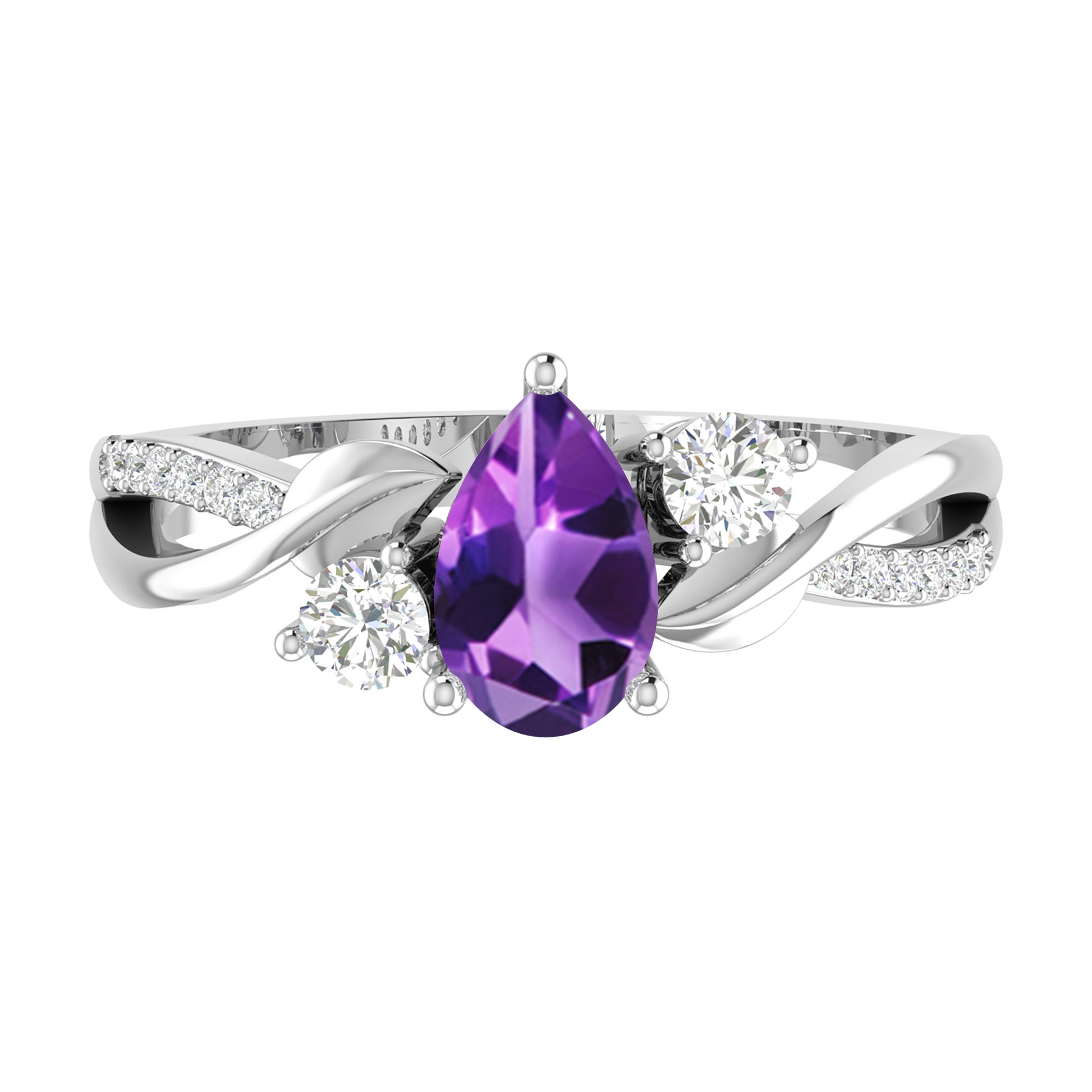 White Gold - Amethyst