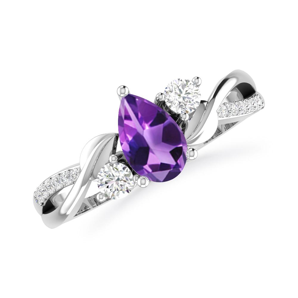 White Gold - Amethyst