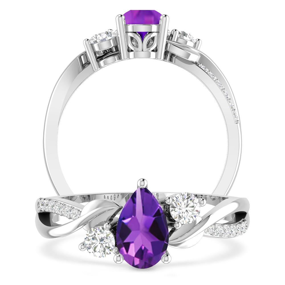 White Gold - Amethyst