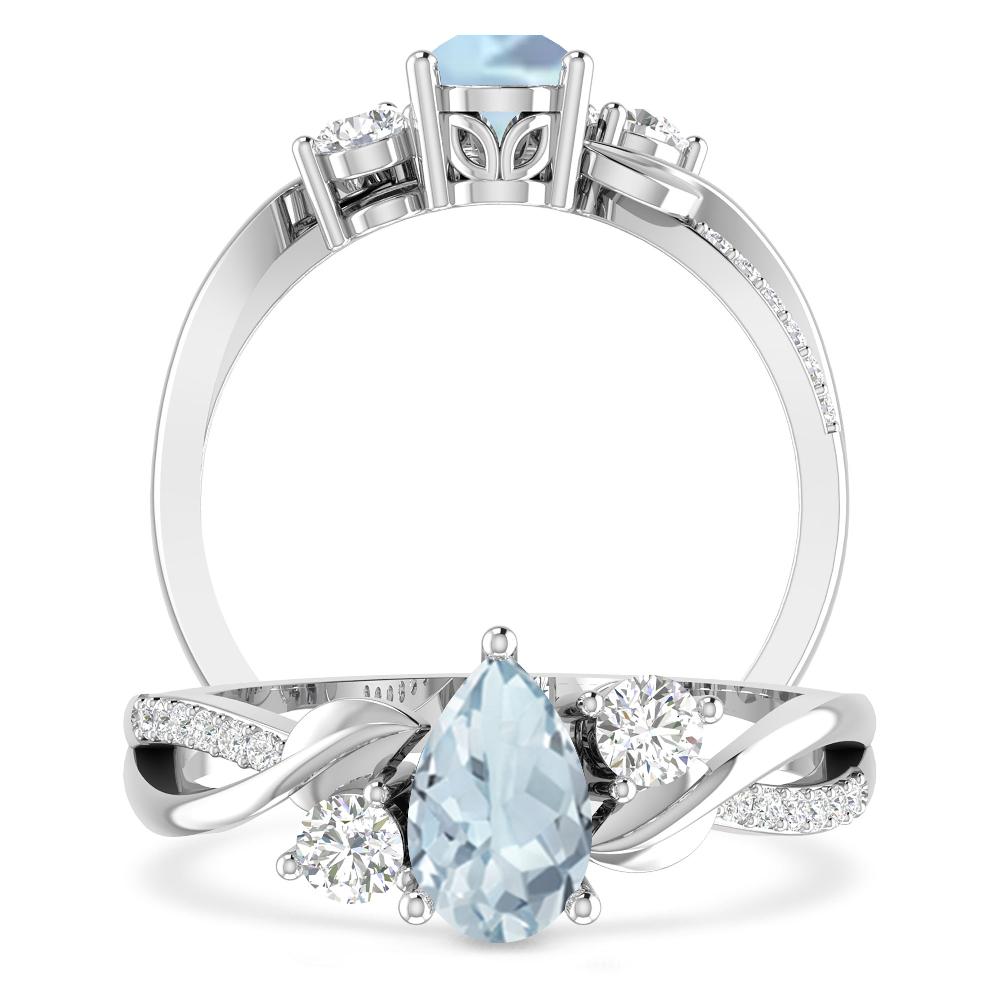 White Gold - Aquamarine