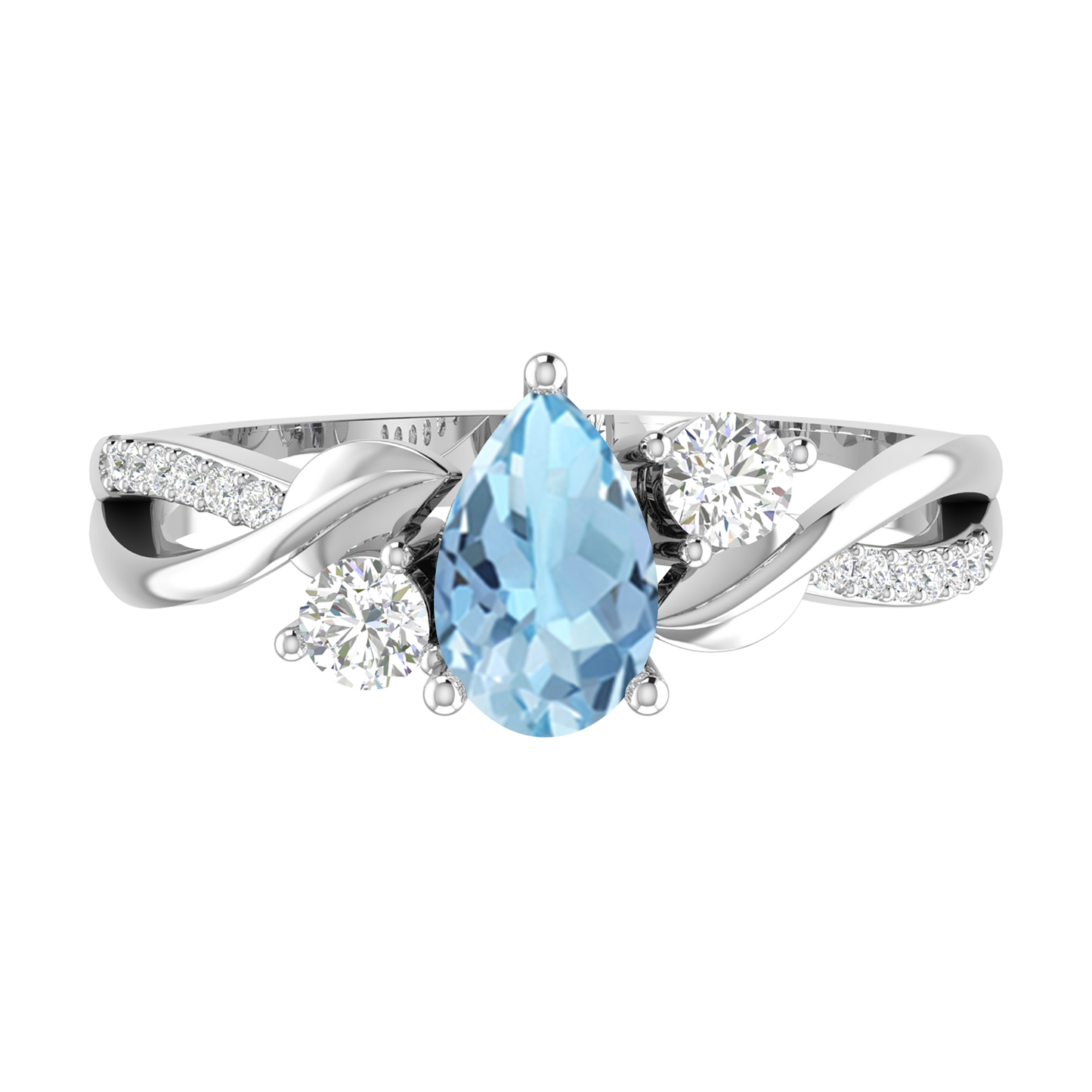 White Gold - Aquamarine