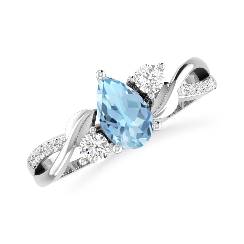 White Gold - Aquamarine