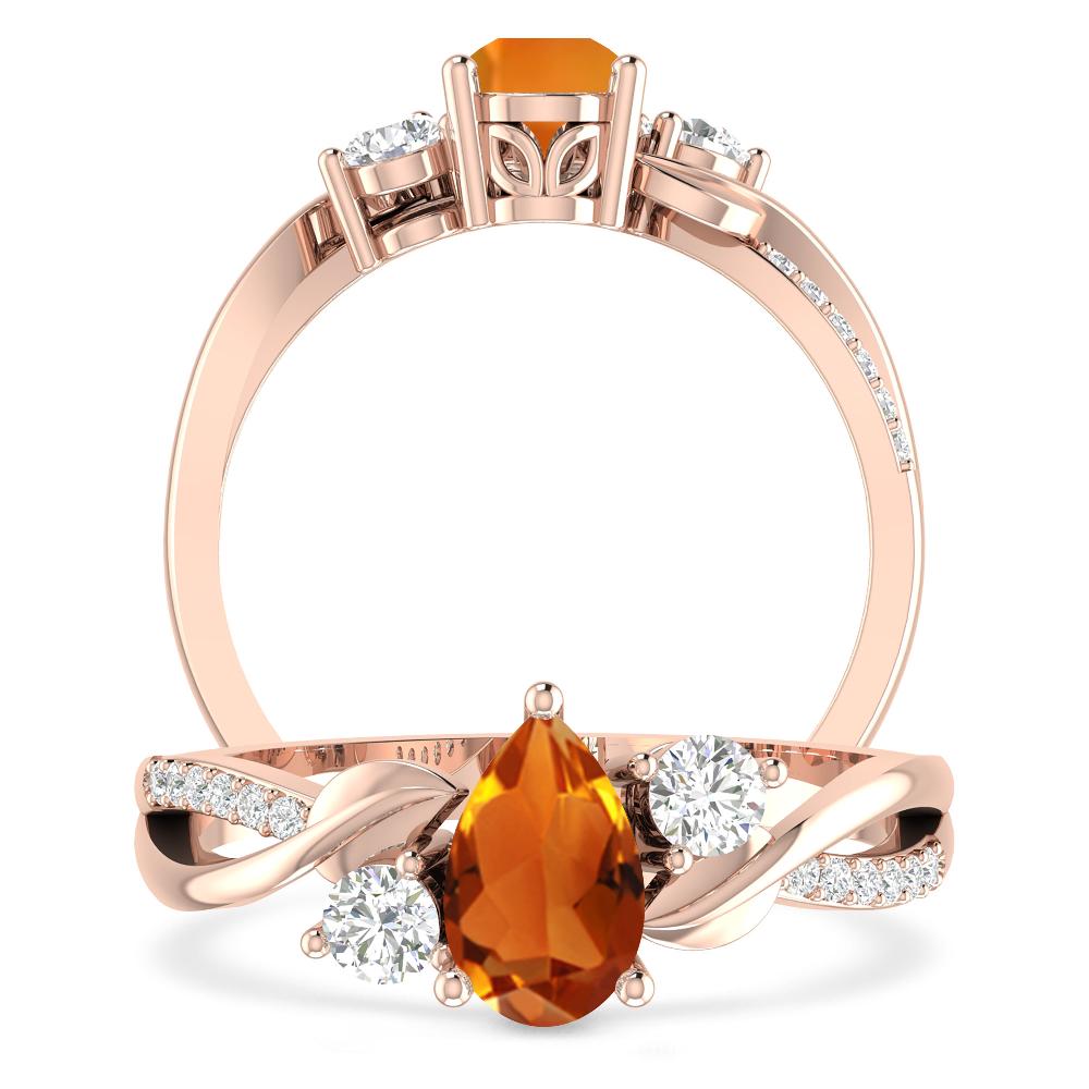 Rose Gold - Citrine