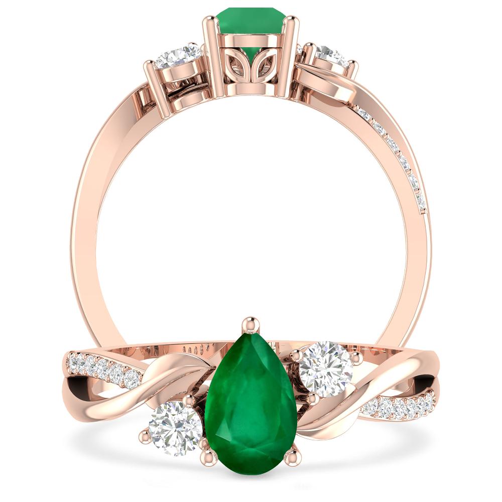 Rose Gold - Emerald