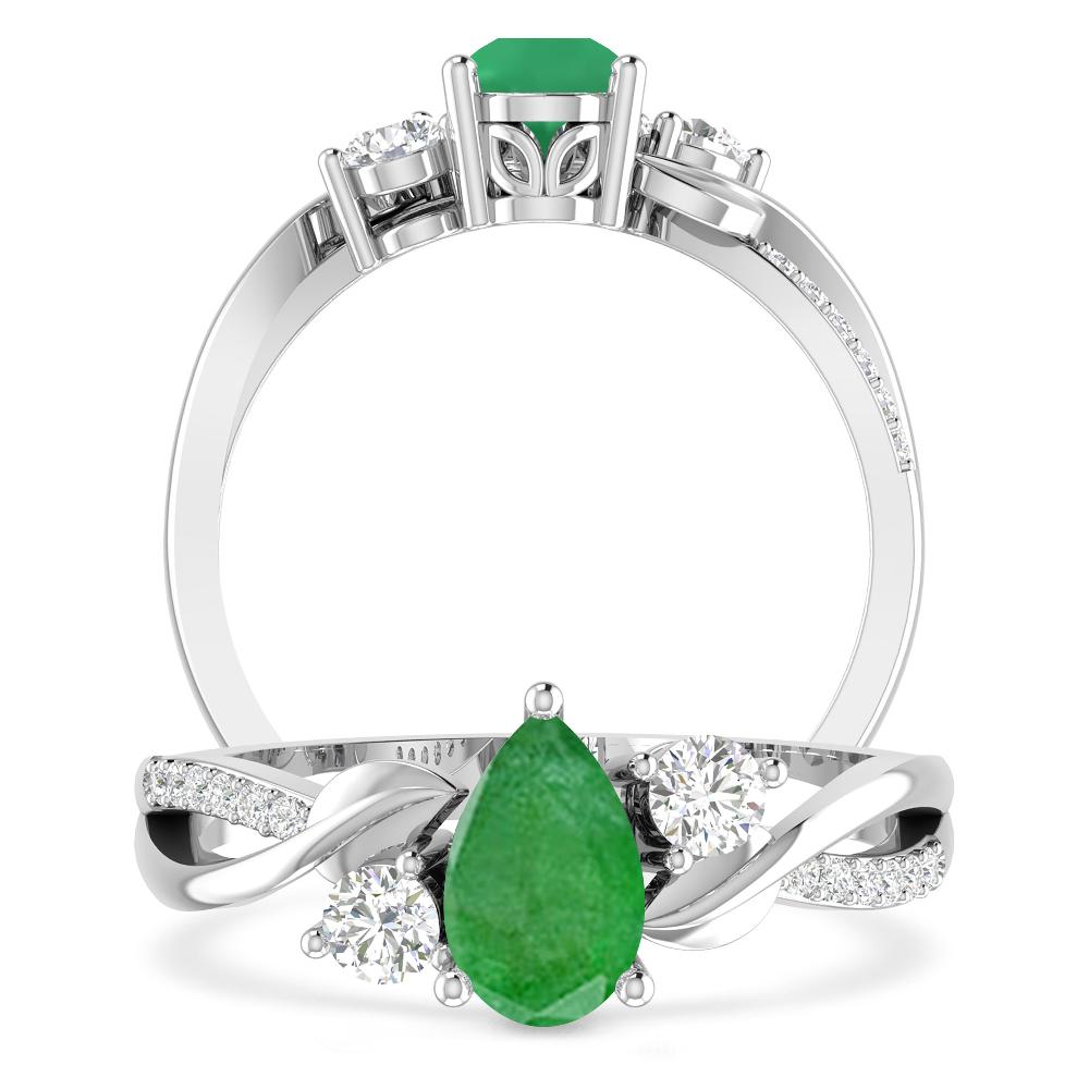 White Gold - Emerald