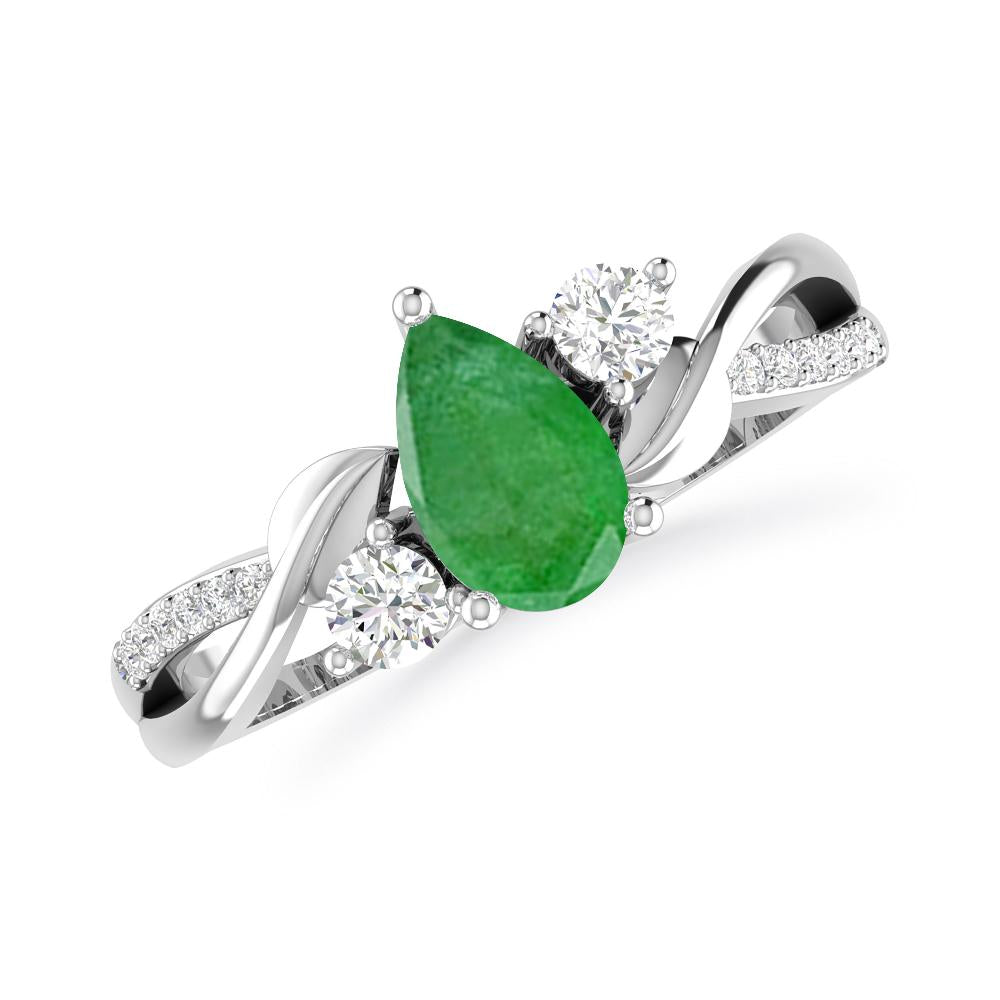 White Gold - Emerald