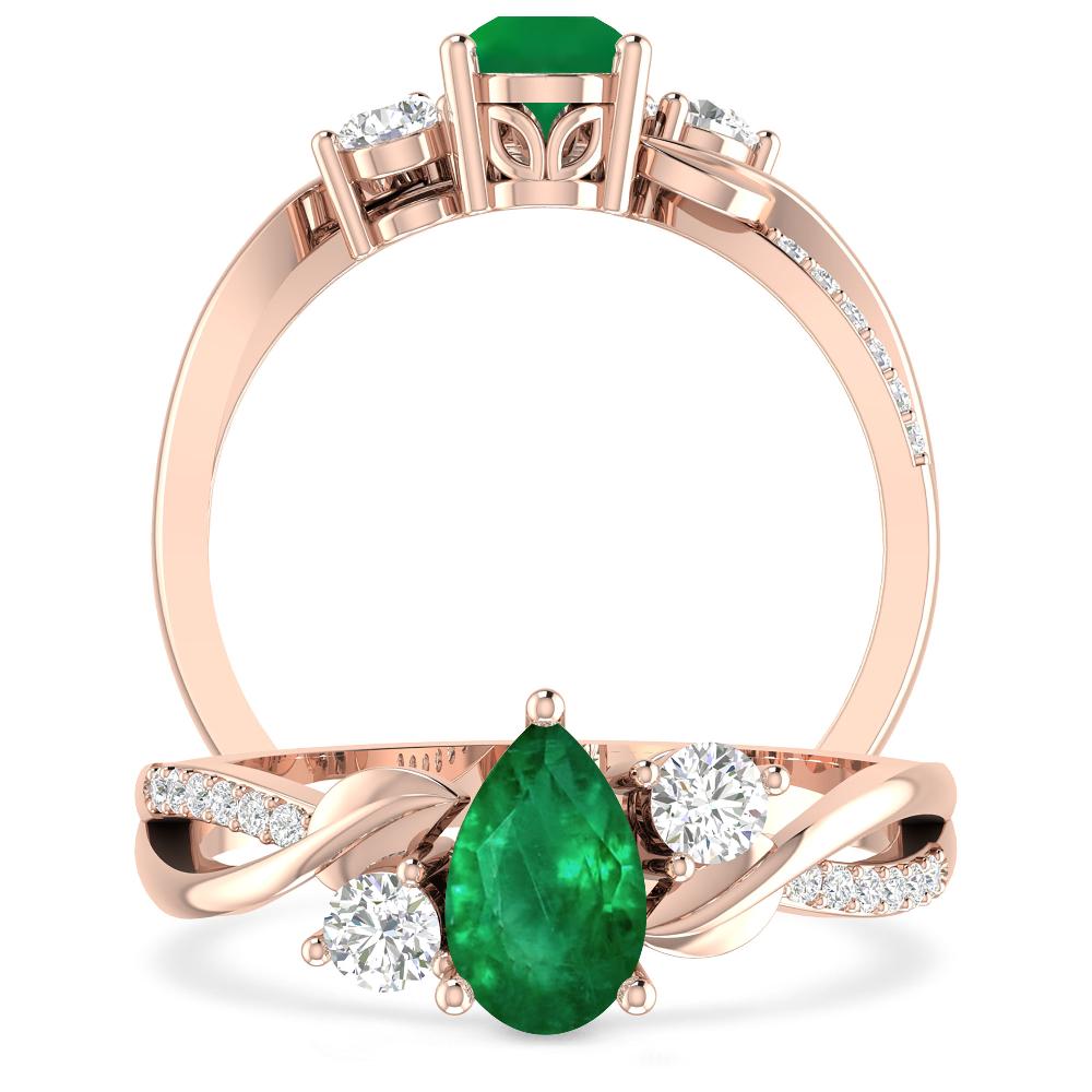 Rose Gold - Emerald