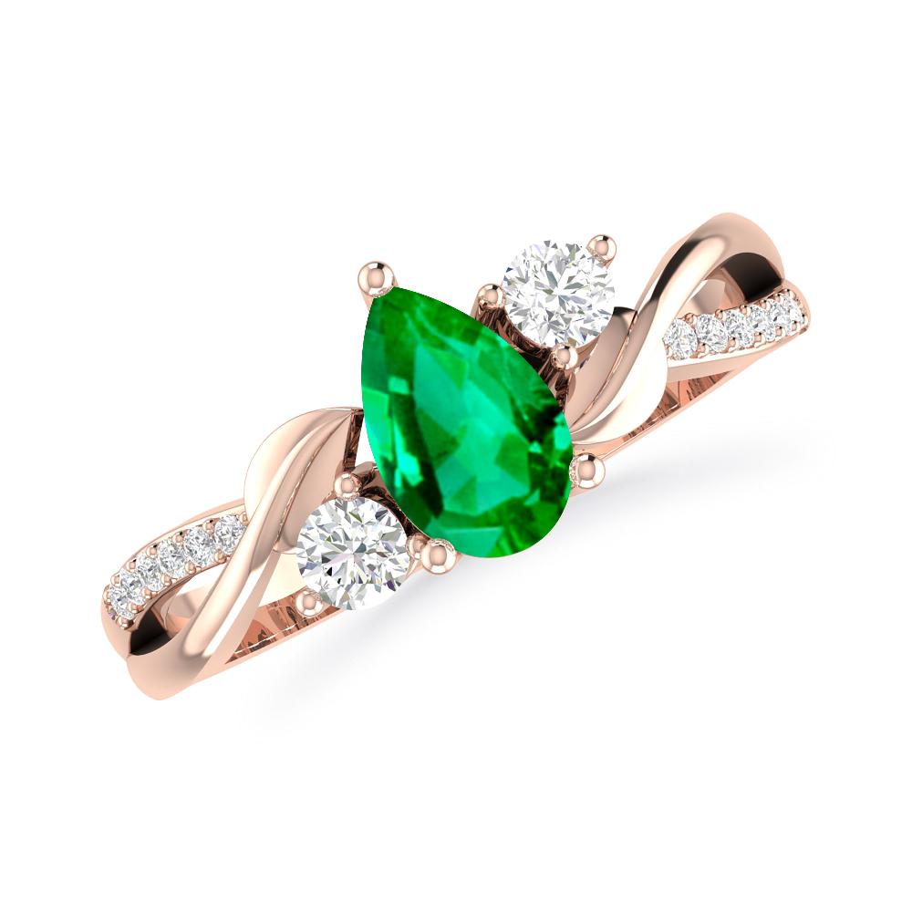 Rose Gold - Emerald