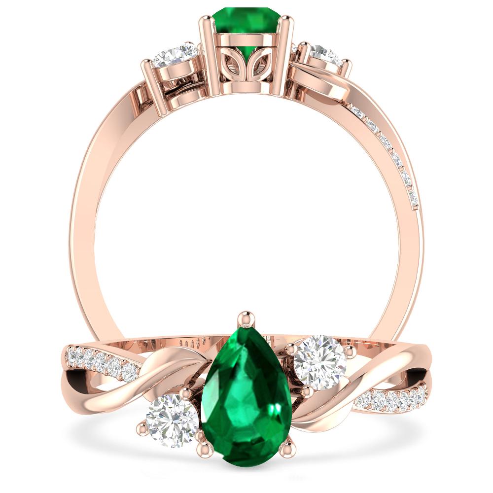 Rose Gold - Emerald