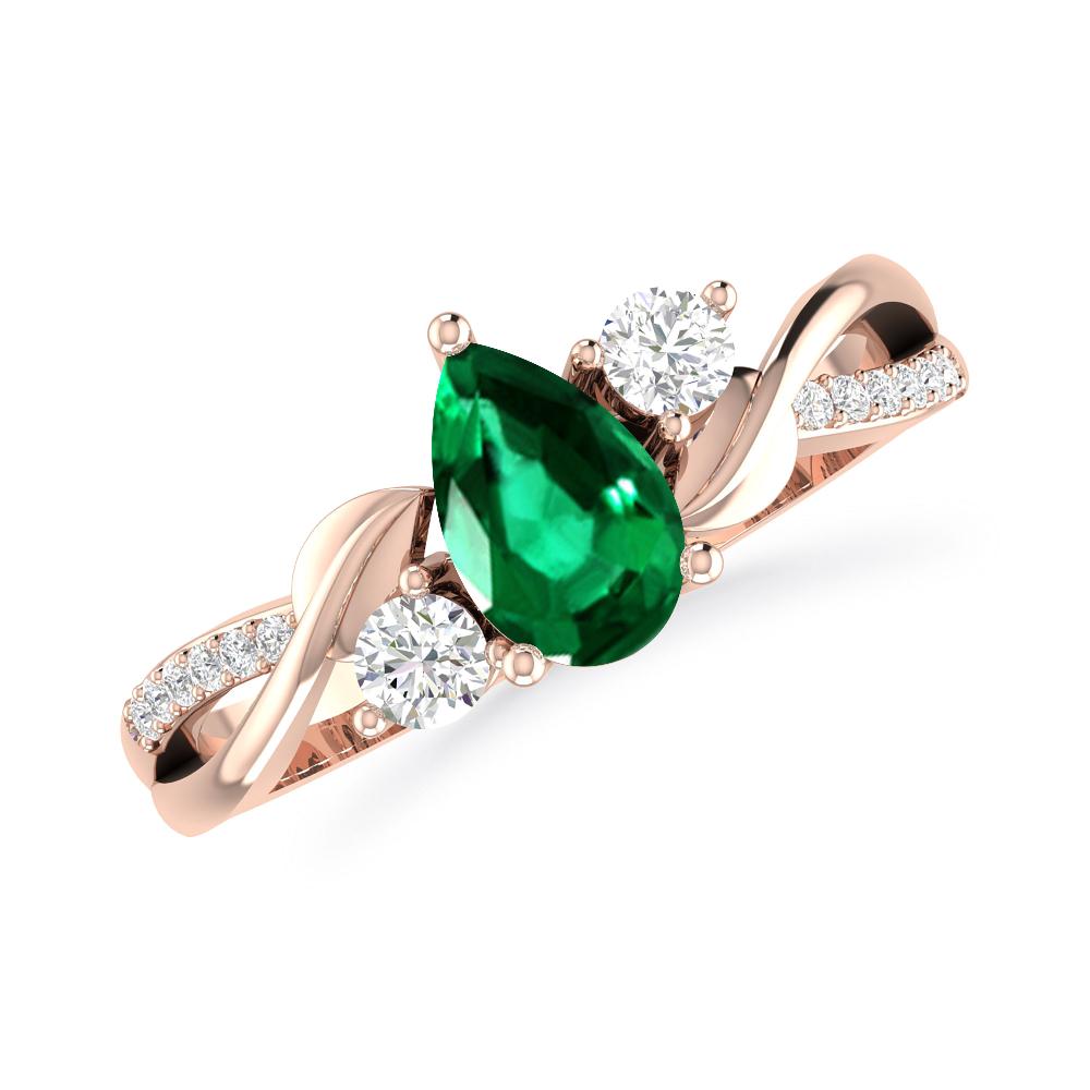 Rose Gold - Emerald