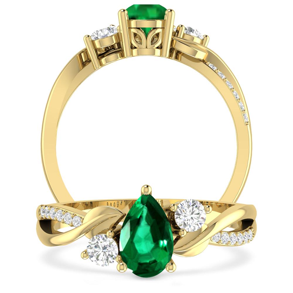 Yellow Gold - Emerald