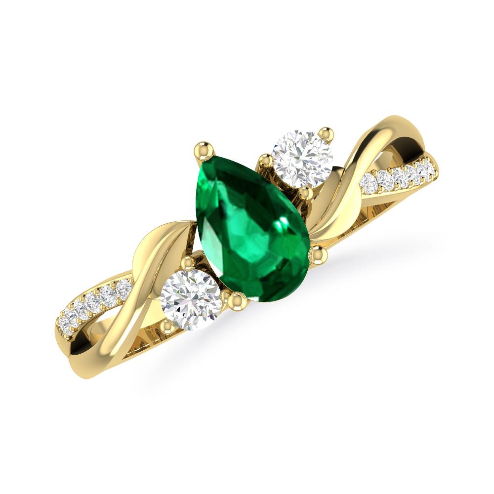 Yellow Gold - Emerald