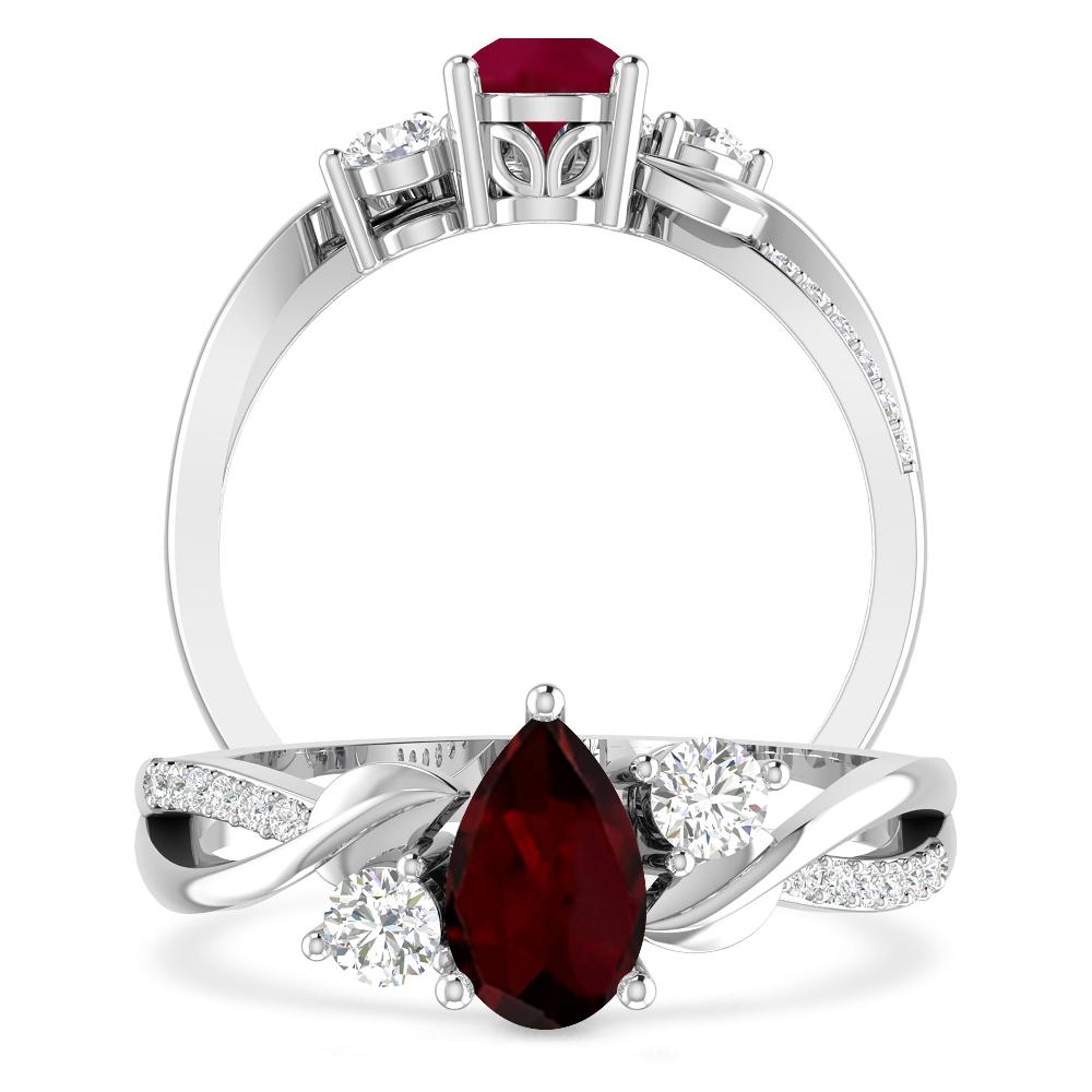 White Gold - Garnet