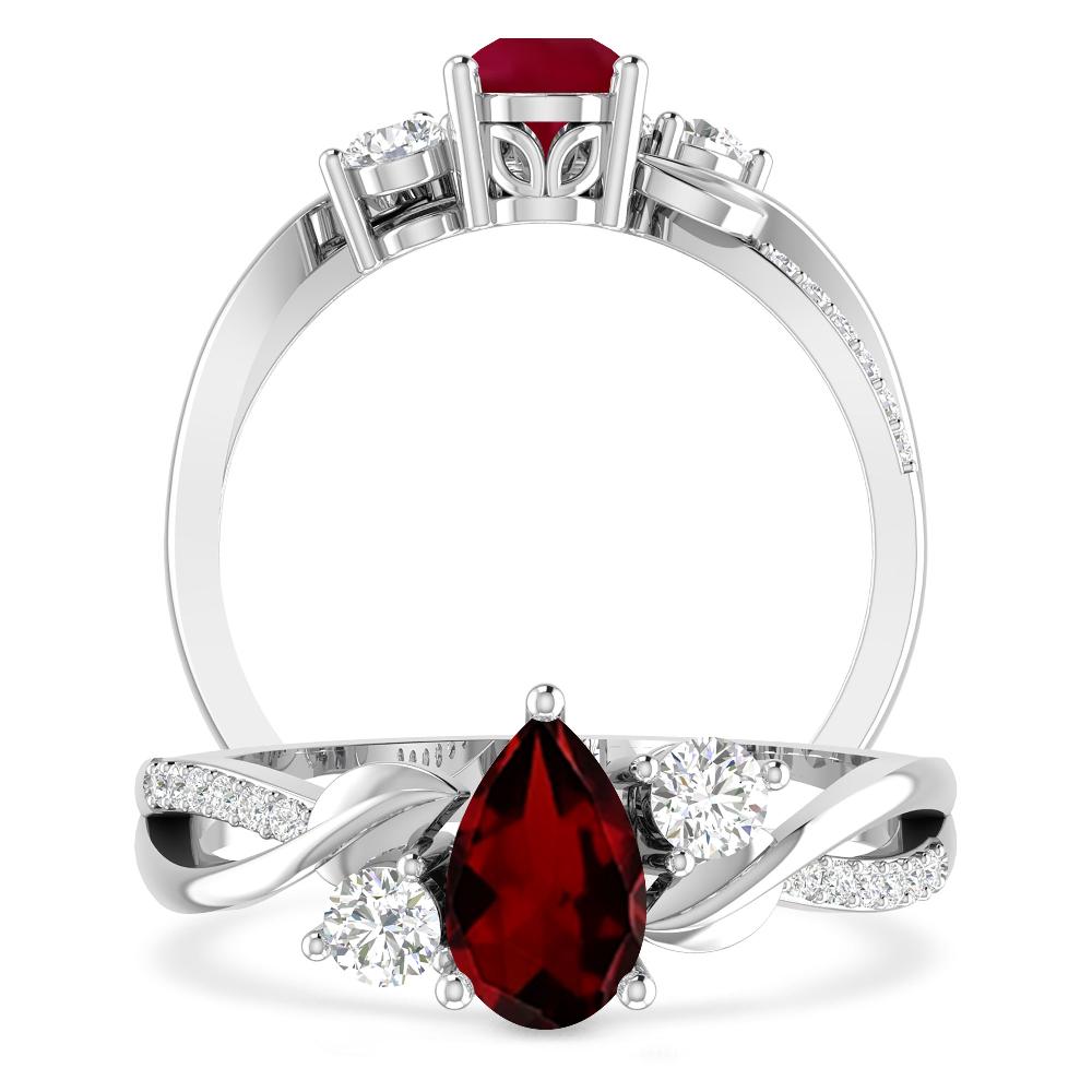 White Gold - Garnet