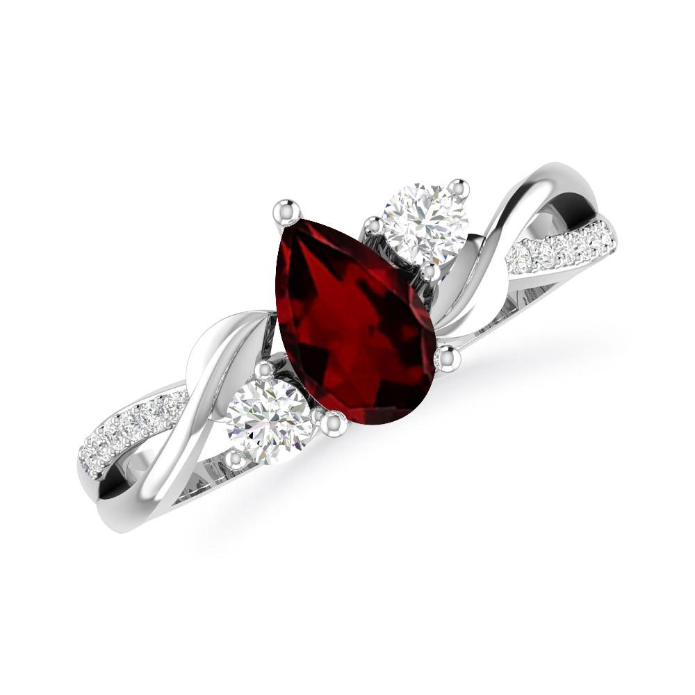 White Gold - Garnet