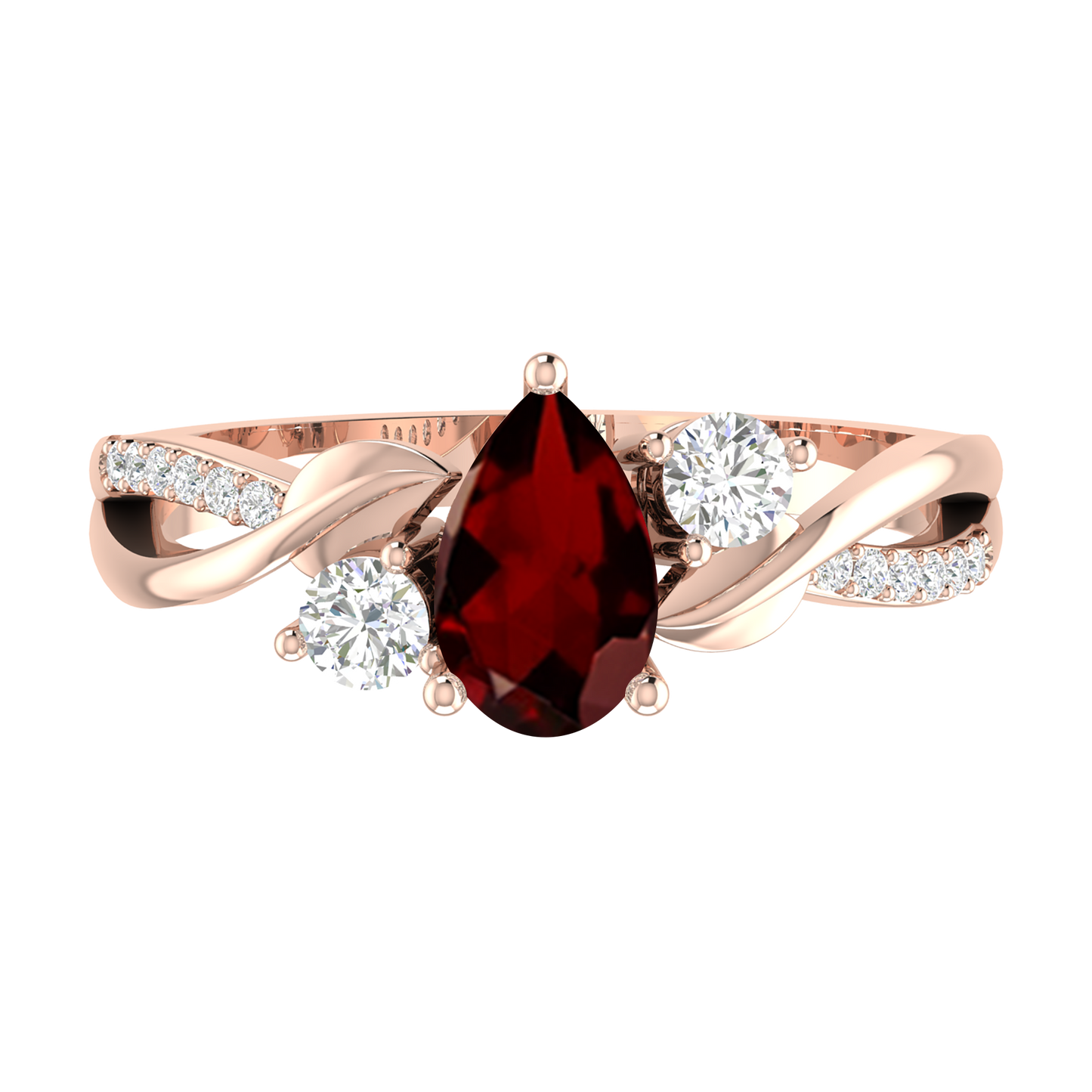 Rose Gold - Garnet