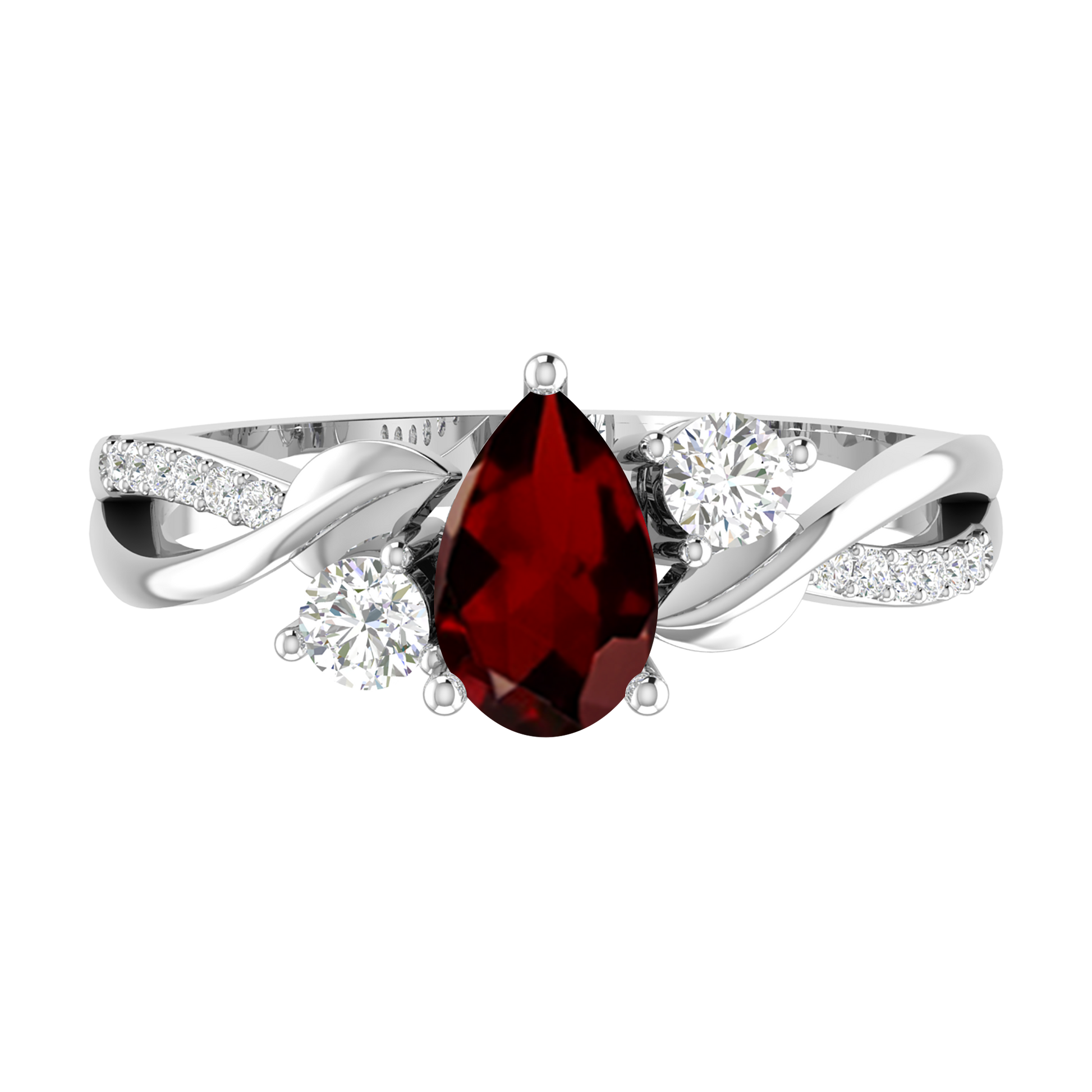 White Gold - Garnet