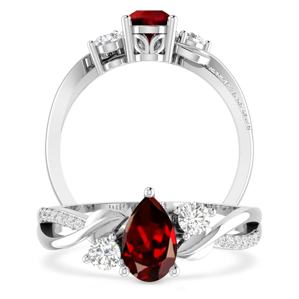 White Gold - Garnet