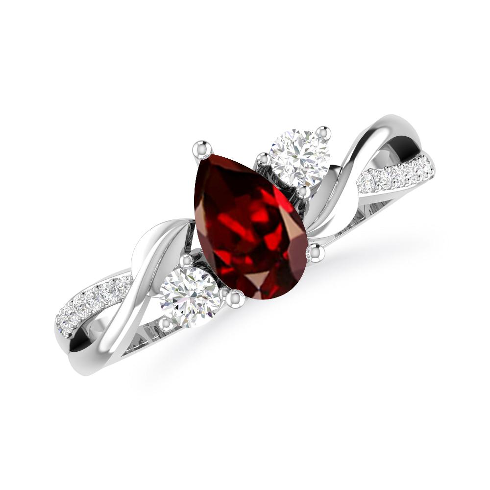 White Gold - Garnet