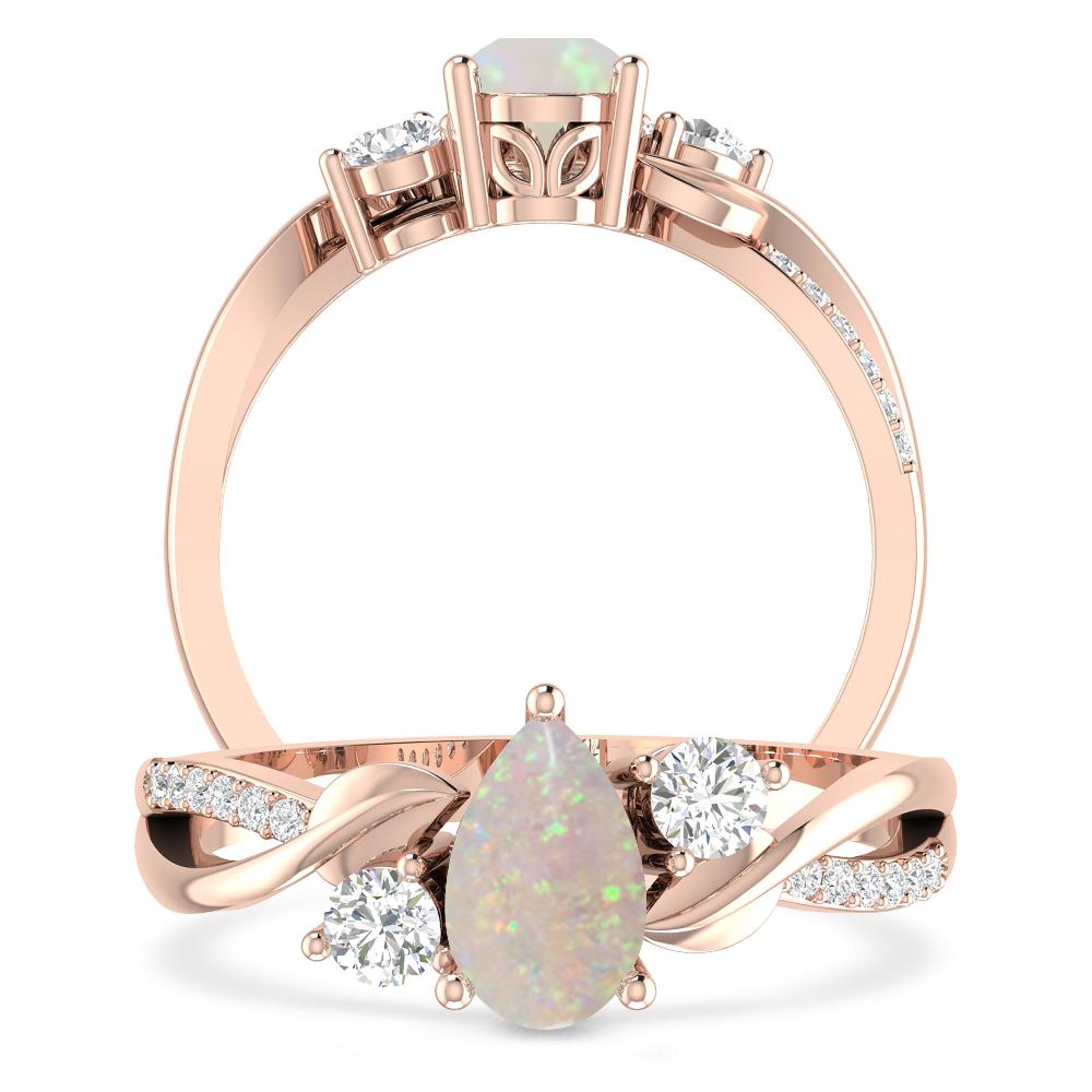 Rose Gold - Opal