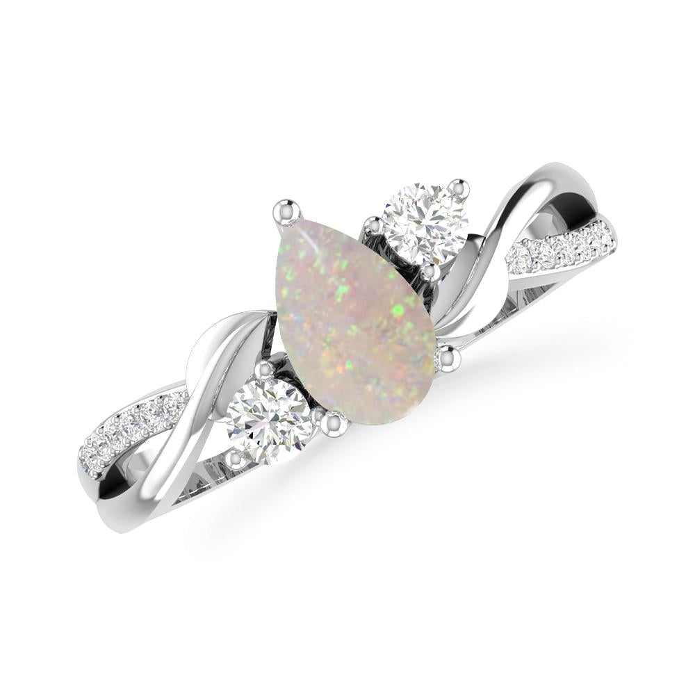 White Gold - Opal