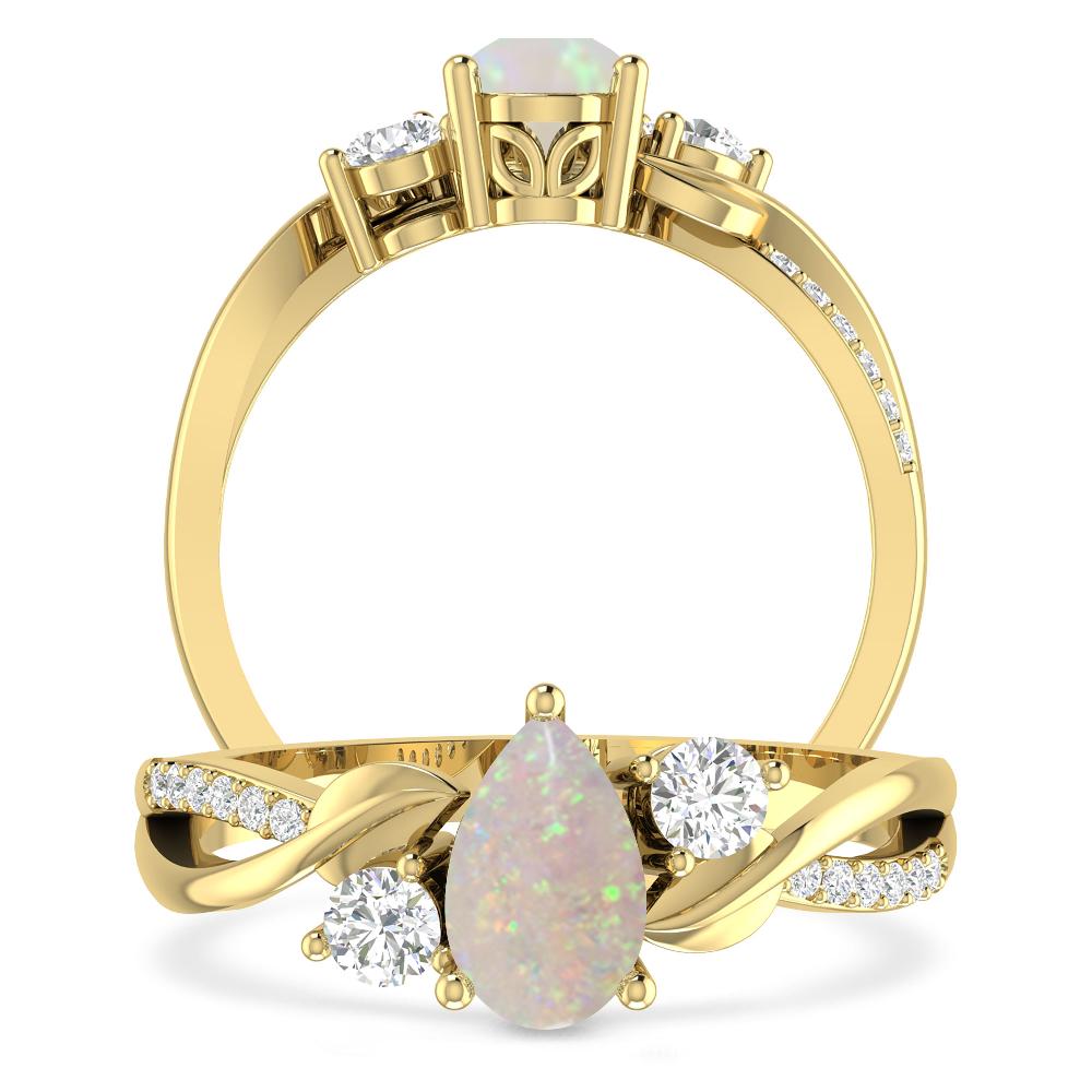 Yellow Gold - Opal