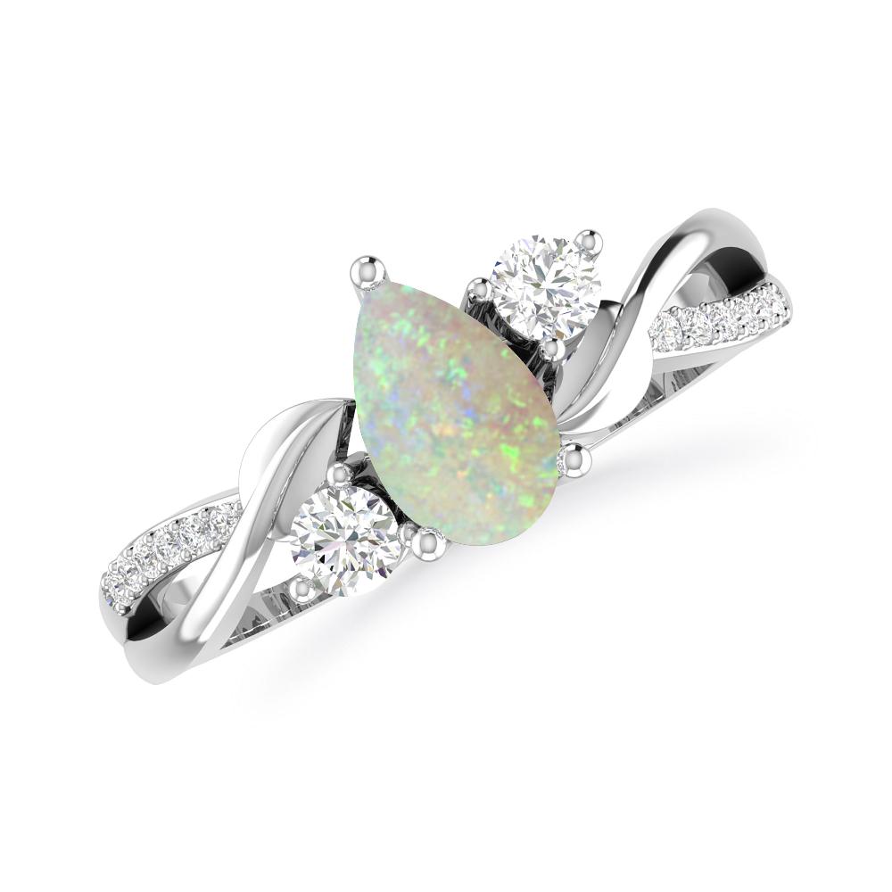 White Gold - Opal