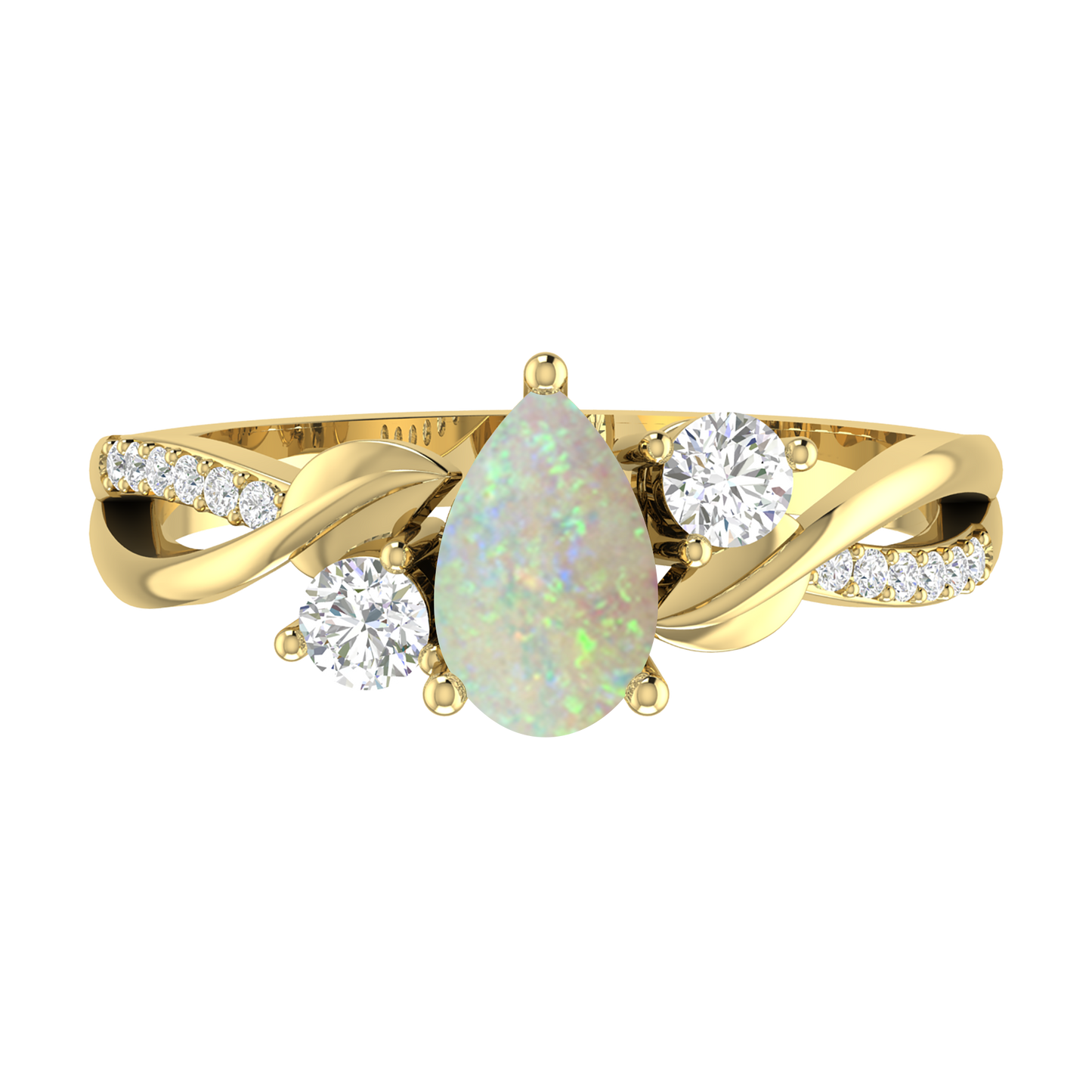 Yellow Gold - Opal