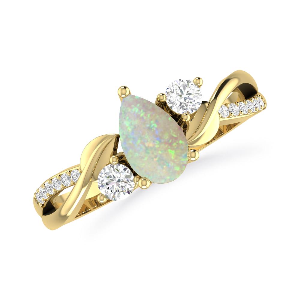 Yellow Gold - Opal