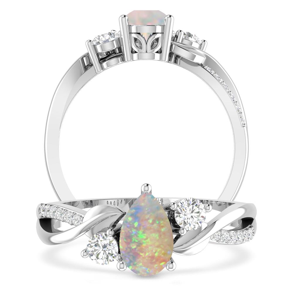 White Gold - Opal