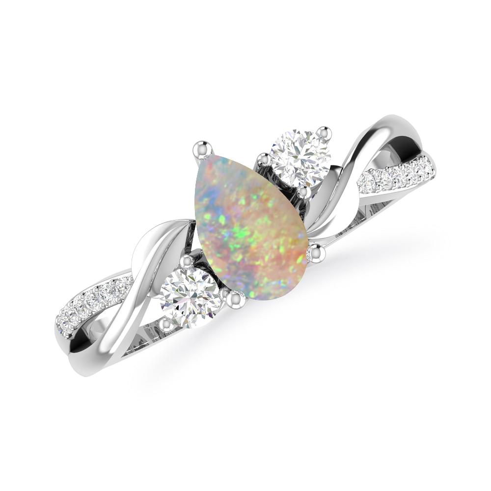 White Gold - Opal