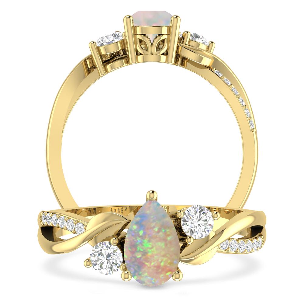 Yellow Gold - Opal