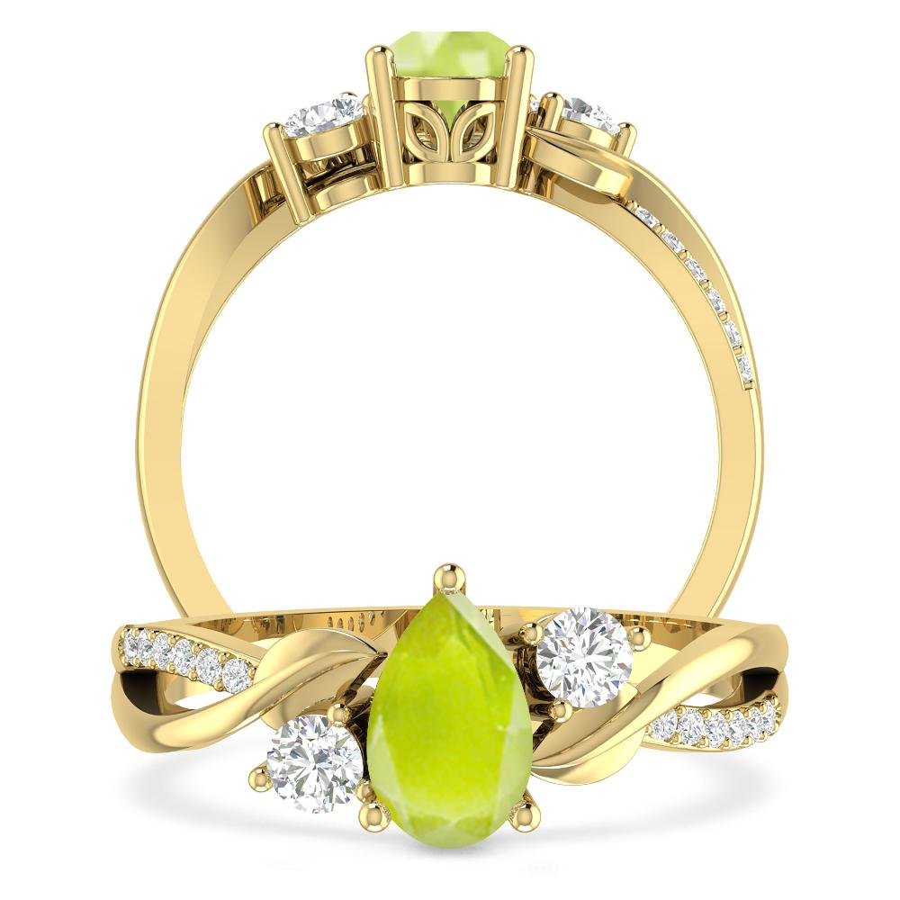 Yellow Gold - Peridot