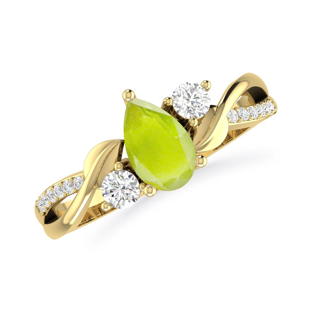 Yellow Gold - Peridot