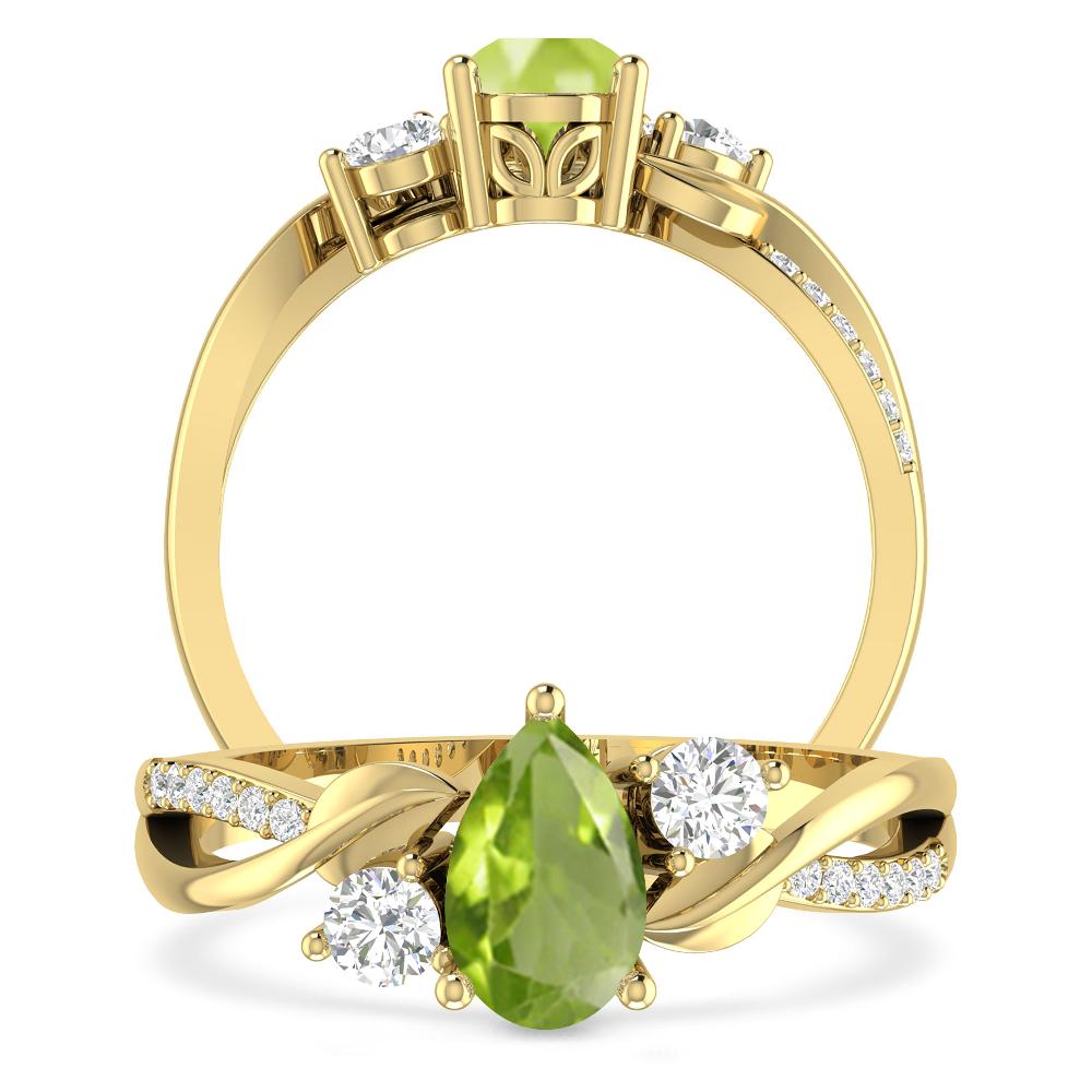 Yellow Gold - Peridot