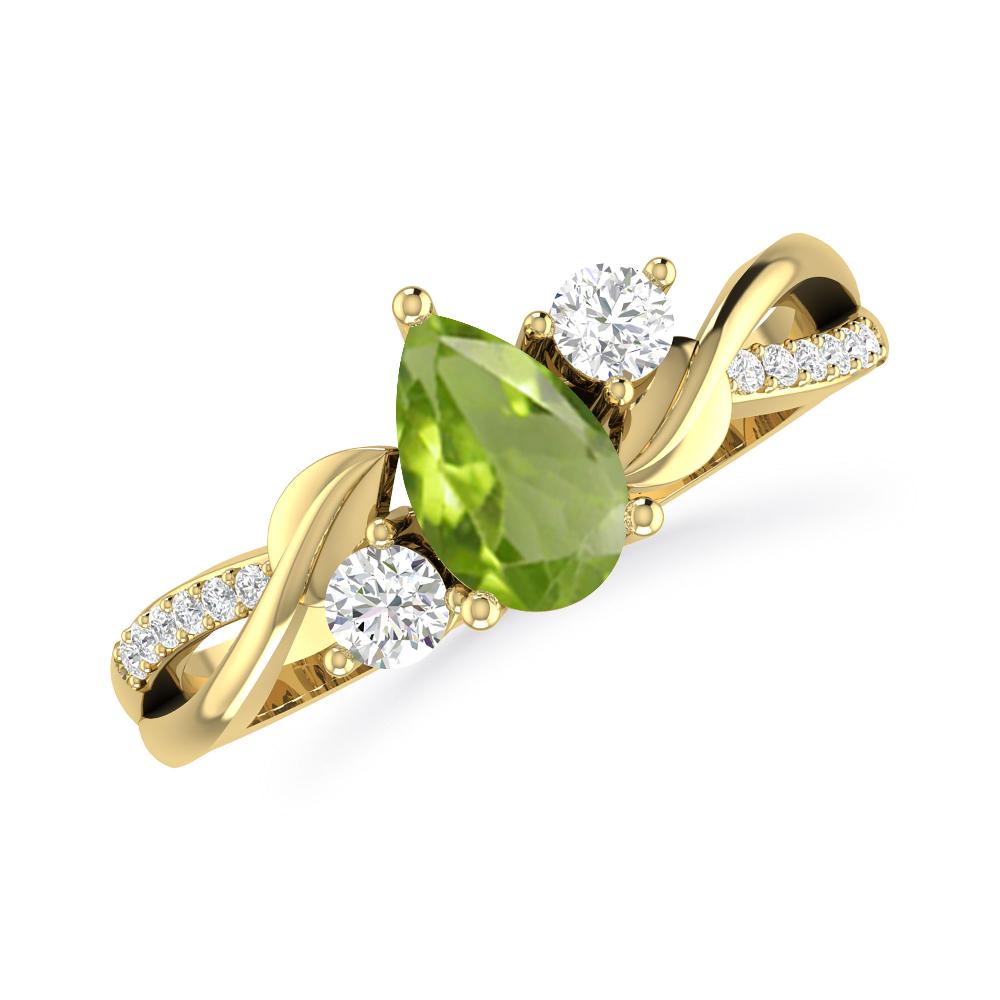 Yellow Gold - Peridot