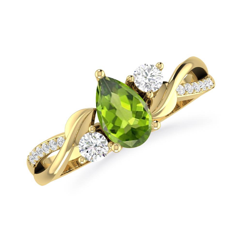 Yellow Gold - Peridot